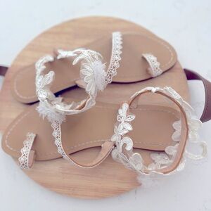 Women’s lace wedding sandals